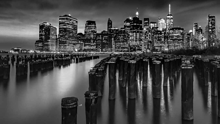 "Manhattan at Night" copyright 2017 by Robert Farmer